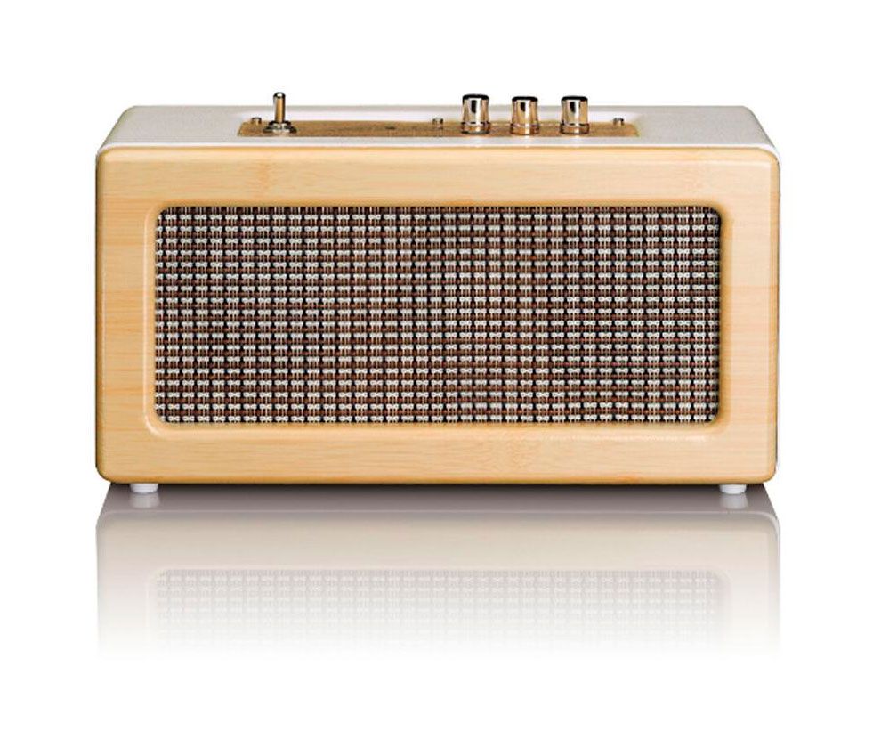 HOG073. Altavoz portátil bluetooth diseño clásico retro - Imagen 2