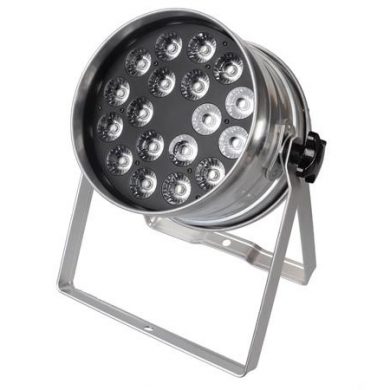 HQLP10022. LED PAR 64 RGBW 18x4 W CROMADO