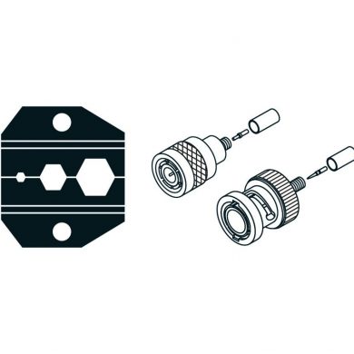 HRV3003D8. Boca para crimpado RG174, RG58, BNC, TN..