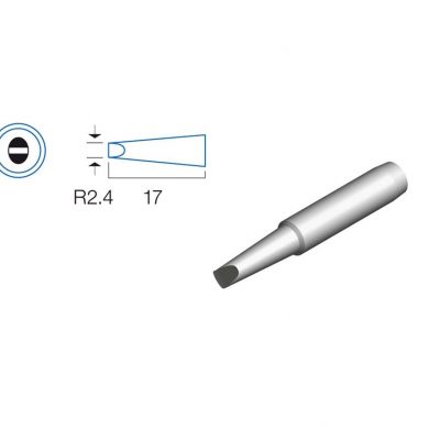 HRV6154P07. Punta soldador plana de 2.4mm