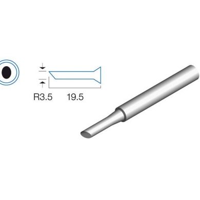HRV7566P03. Punta oblicua de 3,5mm, soldador HRV7566