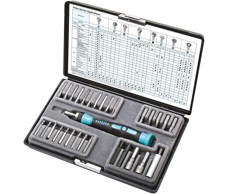 HRV9313. Estuche de herramientas para reparación de consolas