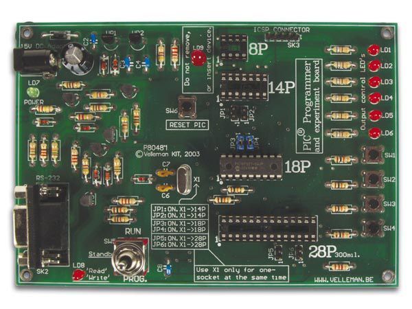 K8048. PROGRAMADOR PIC® Y PLACA BOARD
