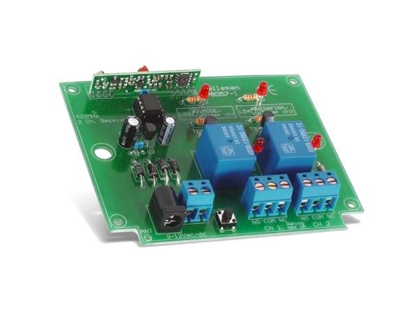 K8057. RECEPTOR CÓDIGO RF DE 2 CANALES