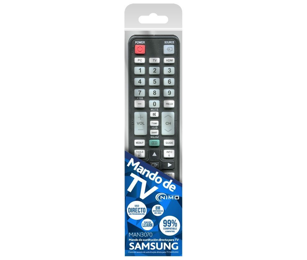 MAN3070. Telemando universal para TV SAMSUNG