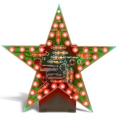 WSSA169R. ESTRELLA LED INTERMITENTE ROJO