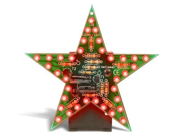 WSSA169R. ESTRELLA LED INTERMITENTE ROJO