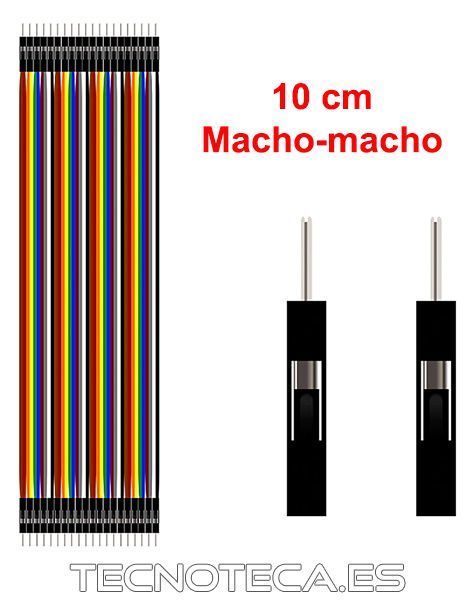 SCHMOD126. Cable plano de puente macho-macho 10 cm