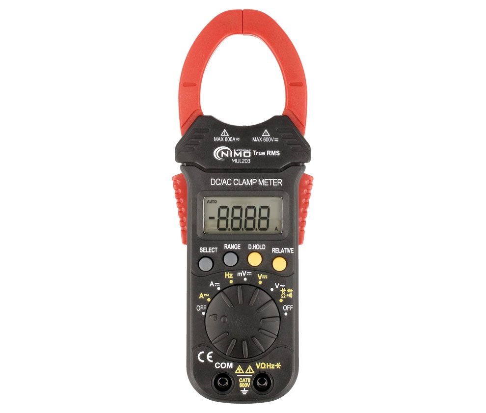 MUL203. Pinza amperimétrica multifunción 600A CA/CC