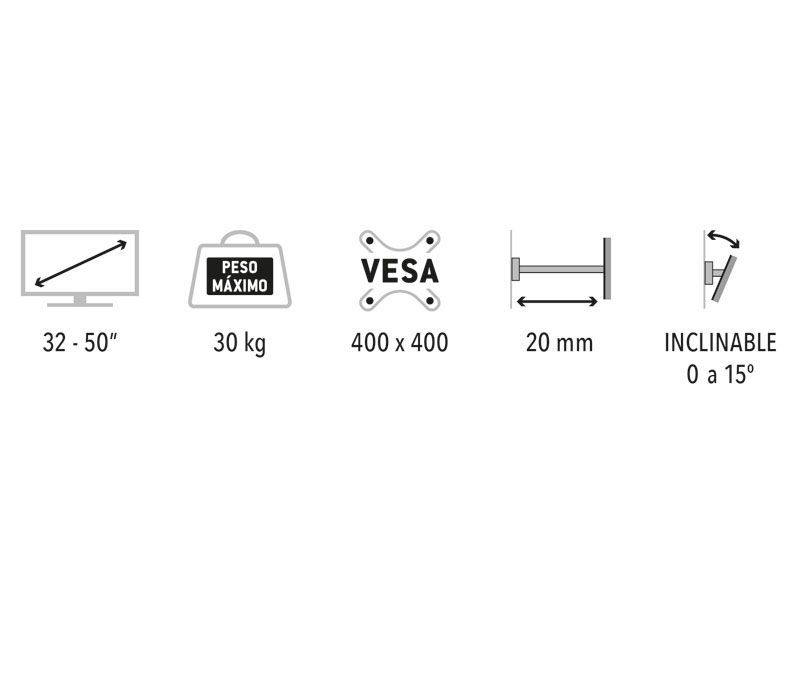 SOP077. Soporte para TV LED/TFT de 32" a 50" - Imagen 3