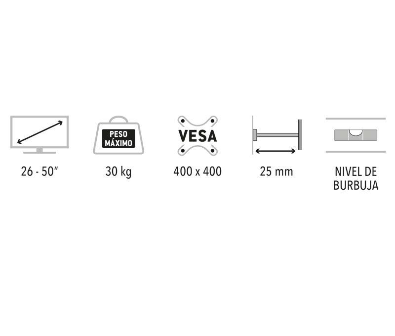 SOP215. Soporte para TV LED/TFT de 26" a 50" - Imagen 3