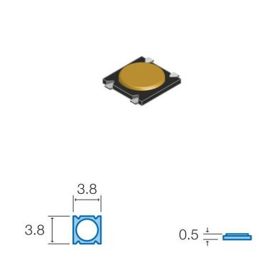 SW038. Pulsador de tacto SMD