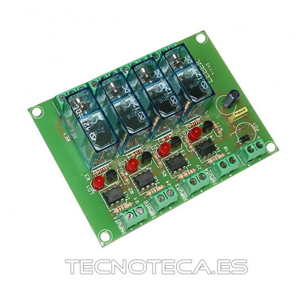 T-1 Módulo Cebek Interface optocoplados a 4 relés