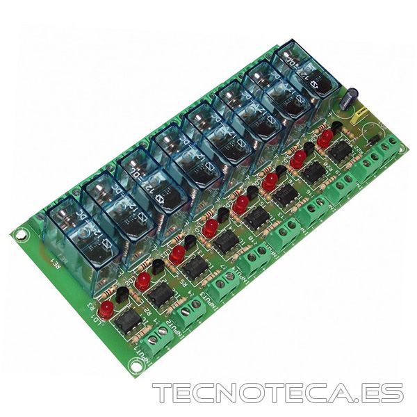 T-6 Módulo Cebek Interface optocoplado a 8 relés