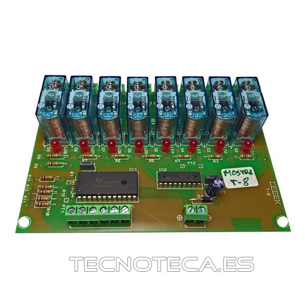 T-8 Módulo Cebek Rele activado BCD de 8 canales