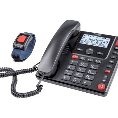 TELF115. Teléfono con teclas grandes y botón SOS