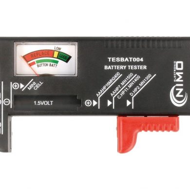 TESBAT004. Comprobador de baterías 1.5V y 9V