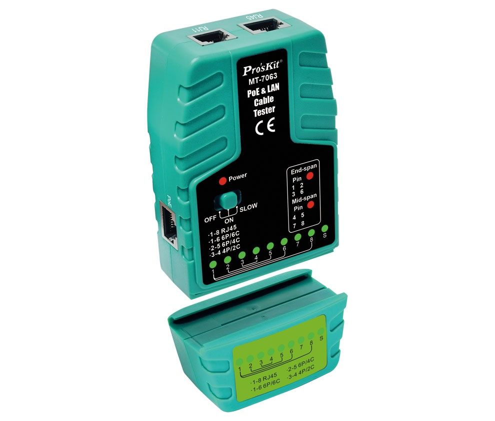 TESMT7063. Tester para reder LAN Ethernet y PoE