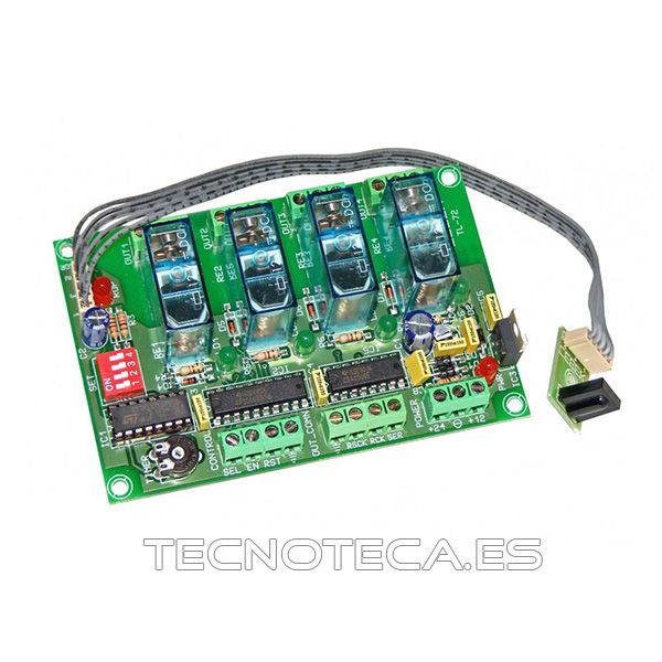TL-72. Módulo cebek Receptor Infrarrojo 4 canal