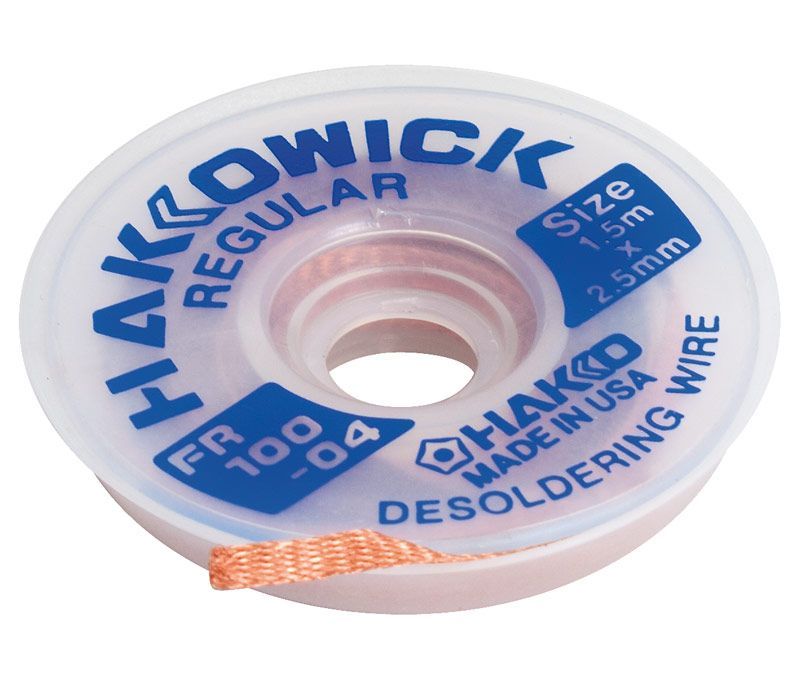 TRE010. Trenza desoldadora Hakko de 2,5mm x 1,5m