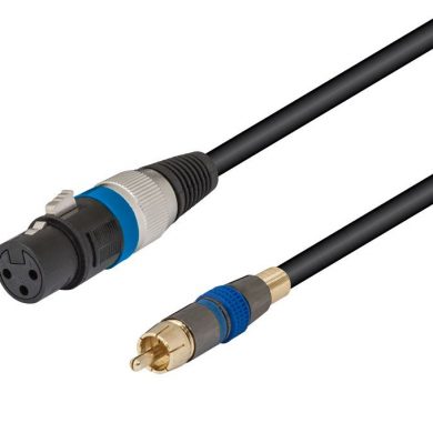 WIR376. Cable XLR hembra a RCA macho 2 metros