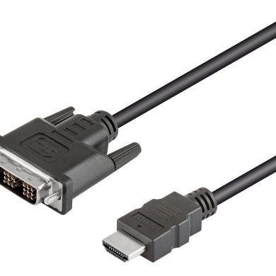 WIR407. Cable DVI-D (18+1) M HDMI 19 M, 0.5m