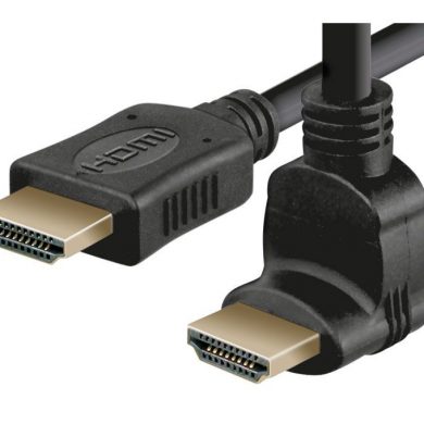 Conexión HDMI macho recto - macho acodado