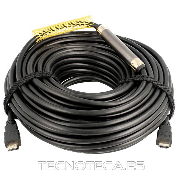 CONEXIÓN HDMI MACHO A MACHO CON AMPLIFICADOR INTEGRADO