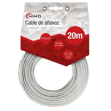 WIR9003-20. Cable altavoz 2x1.0mm polarizado 20m