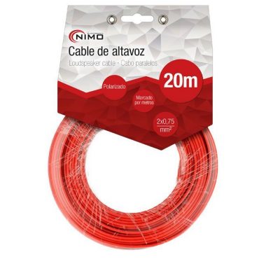 WIR9011-20. Cable altavoz 2x0.75mm Rojo-Negro