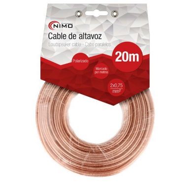 WIR9021-20. Cable altavoz 2x0.75mm polarizado 20m