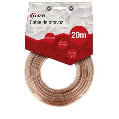 WIR9022-20. Cable altavoz 2x1.0mm polarizado 20m