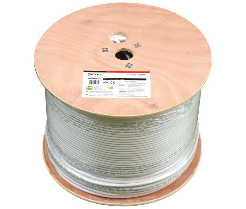 WIR9059-500. Carrete de cable coaxial 500m