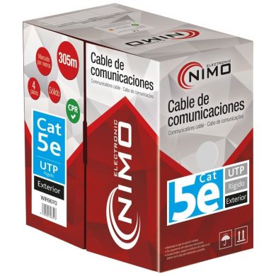WIR9070. Cable UTP Cat.5e rígido exterior 305m