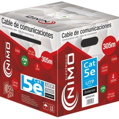 WIR9070R. Cable UTP Cat.5e rígido exterior 305m