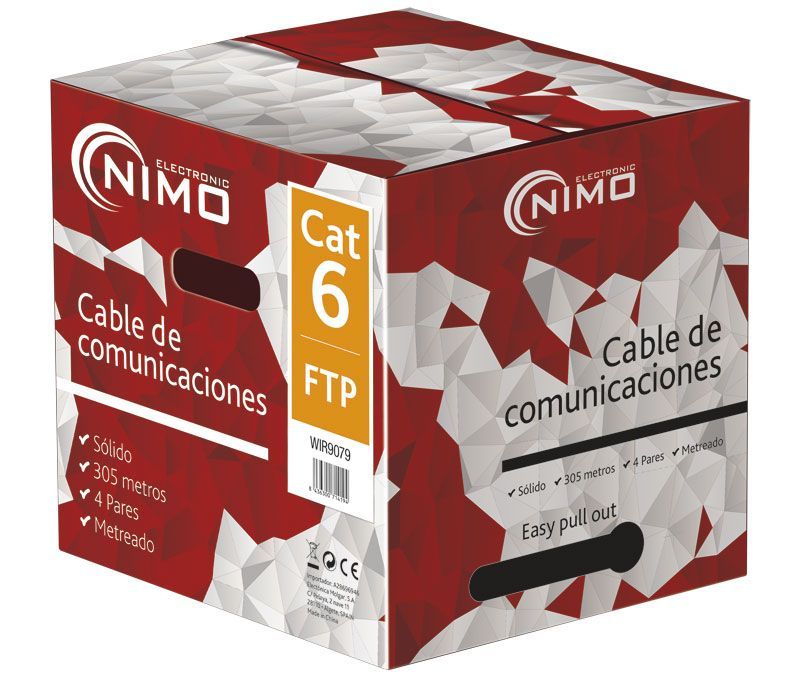 WIR9079. Cable FTP Cat.6 rígido interior 305m